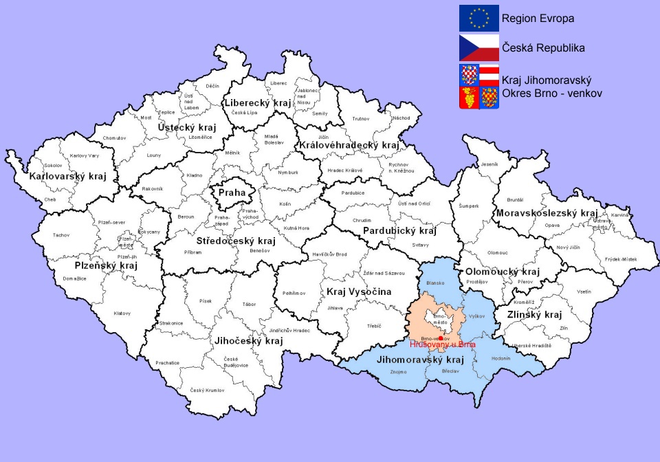mapa cr